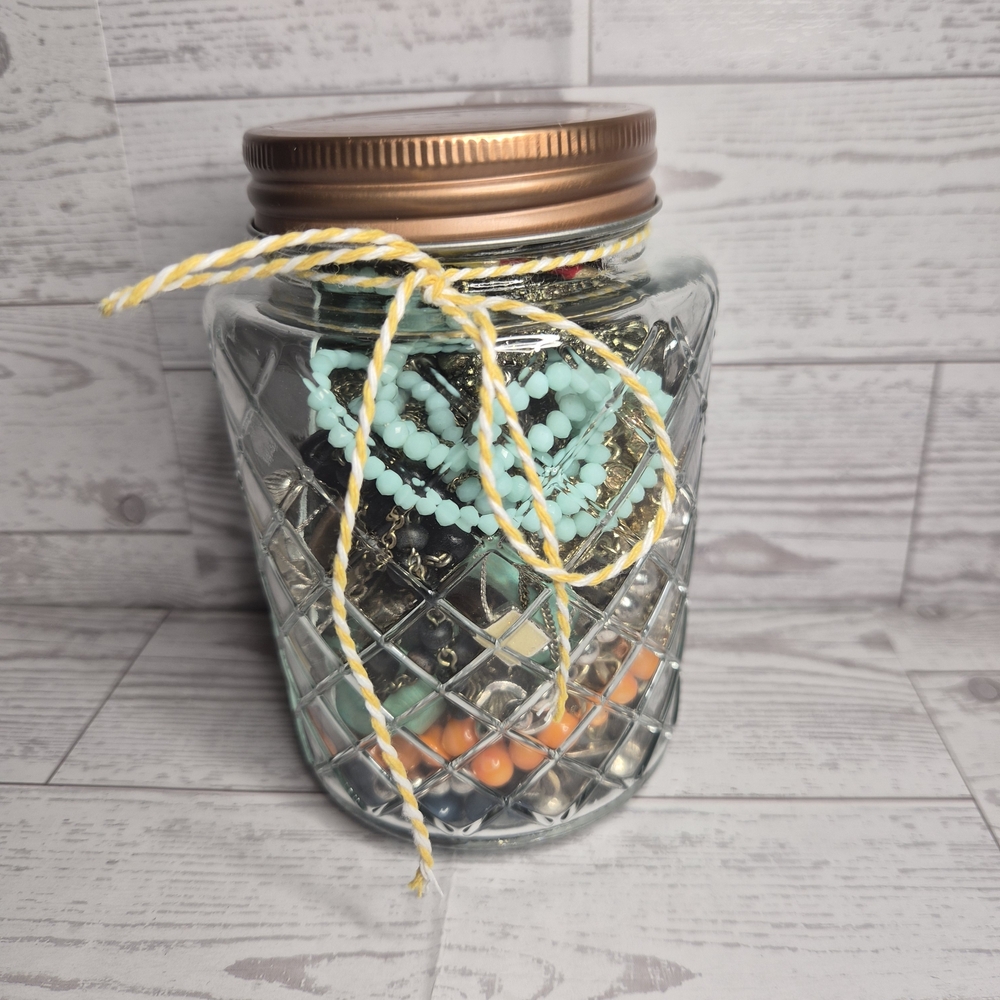 Mystery Jewelry Jar All Is, Wearable, Earrings Come W/pair, And Super Pretty